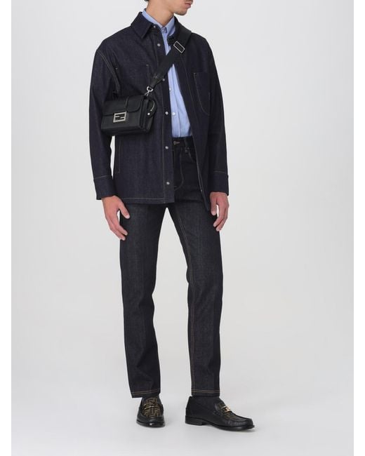 Fendi Blue Jacket for men