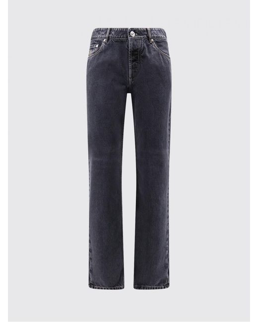 Brunello Cucinelli Blue Cotton Denim Slim Fit Jeans for men
