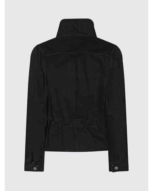 Isabel Marant Blue Double-Breasted Cropped Jacket