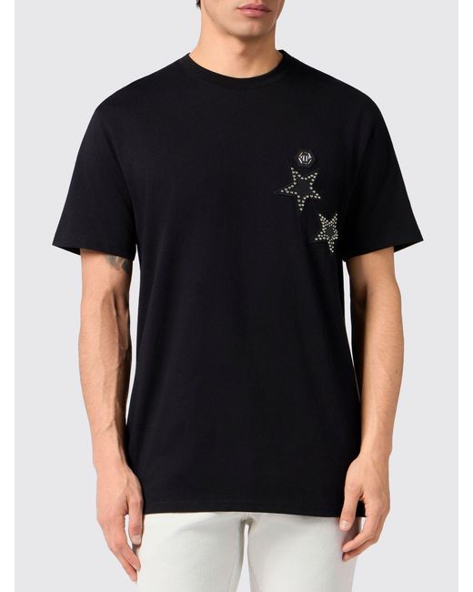 Philipp Plein Black T-Shirt for men