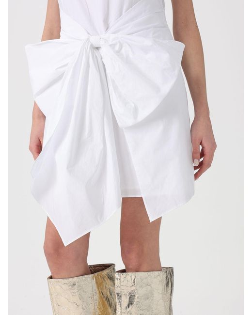 ROTATE BIRGER CHRISTENSEN White Organic Cotton Dress