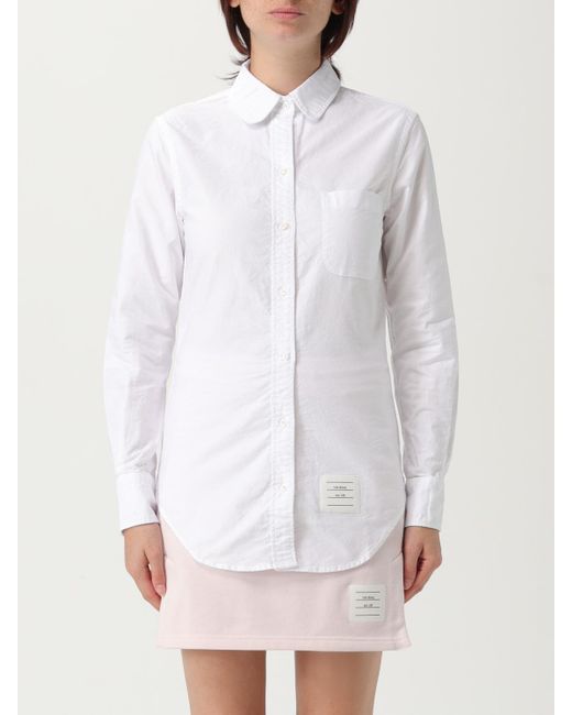 Camicia Slim di Thom Browne in White