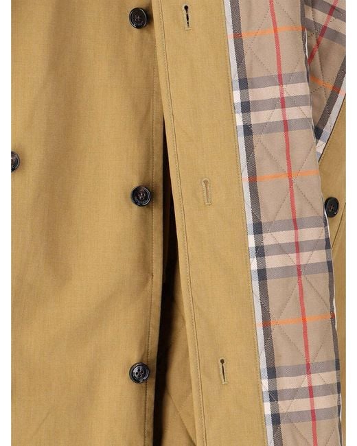 Burberry White Double-Breasted Trench Coat
