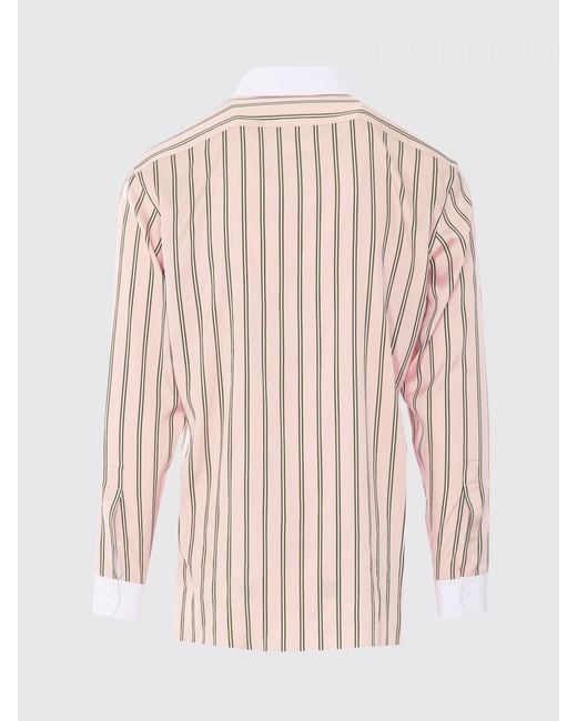 Tom Ford Pink Striped Silk Classic Shirt for men