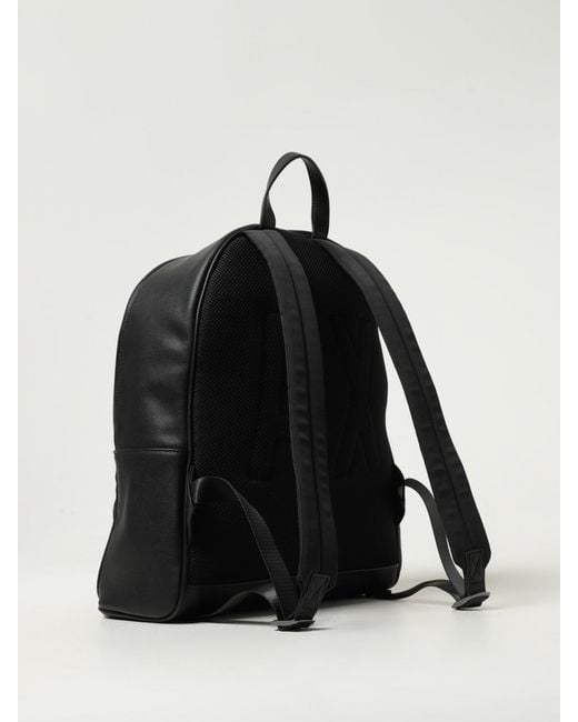 ARMANI EXCHANGE Black Backpack for men