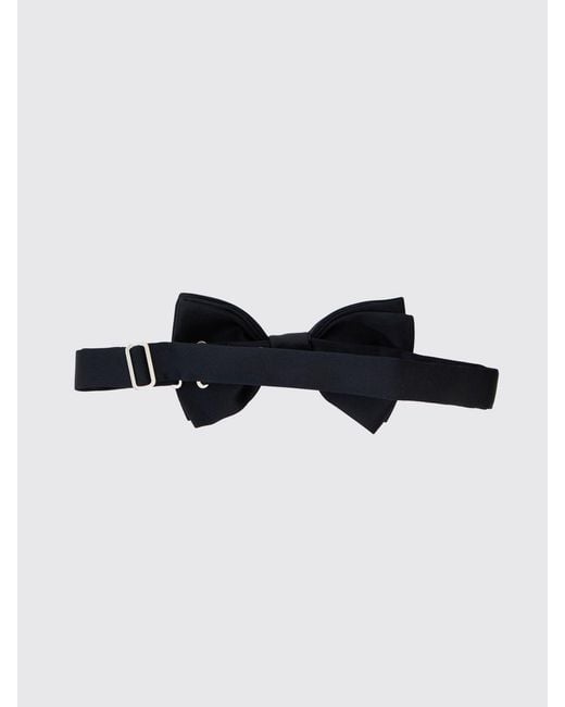 Tagliatore Blue Cotton Ceremony Bow Tie With Adjustable Strap for men