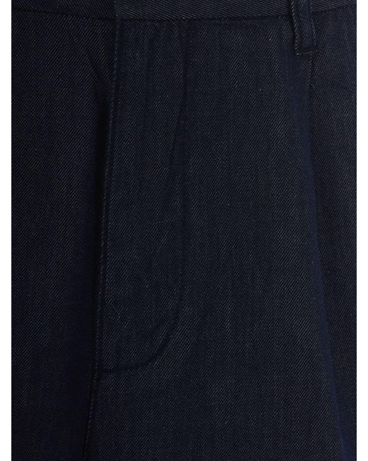Emporio Armani Blue Cotton Blend Shorts for men