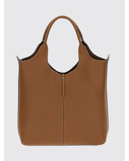 Tod's Brown Small Shopping Tote Bag