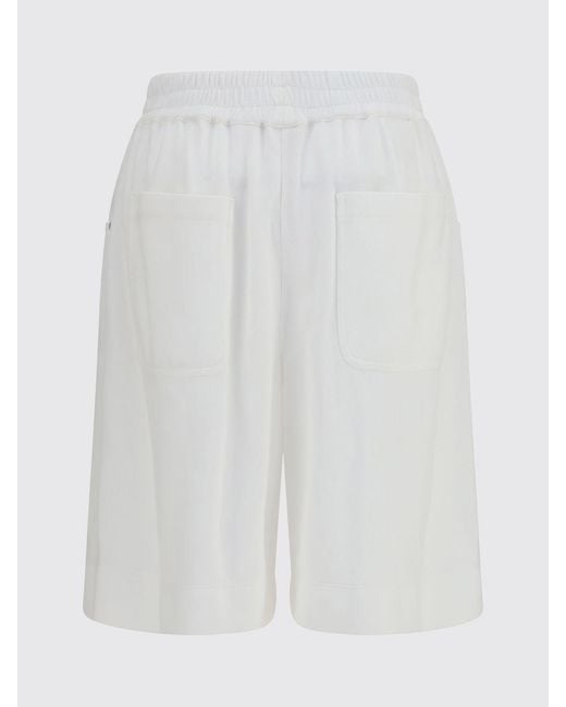 Brunello Cucinelli White Cotton Shorts