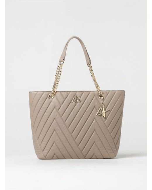 Armani Exchange Natural Tote Bags