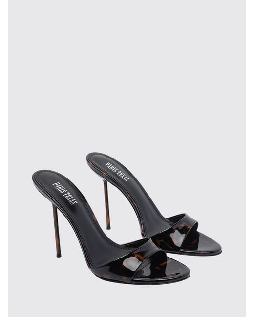 Paris Texas Brown Heeled Sandal