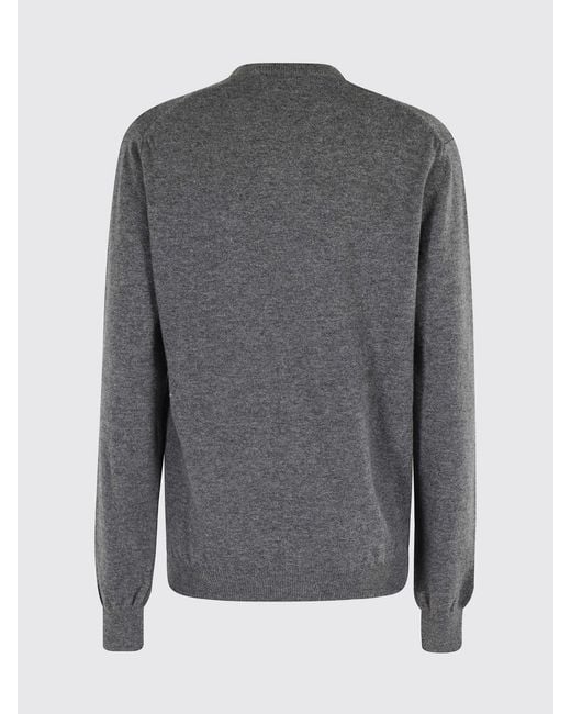 COMME DES GARÇONS PLAY Gray Comme Des Gar&Ccedil	Ons Play Wool Cardigan With Logo