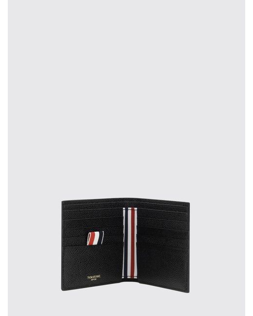 Thom Browne White Calf Leather Wallet for men