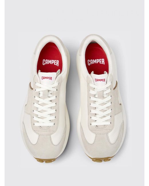 Camper White Pelotas Athens Leather Sneakers