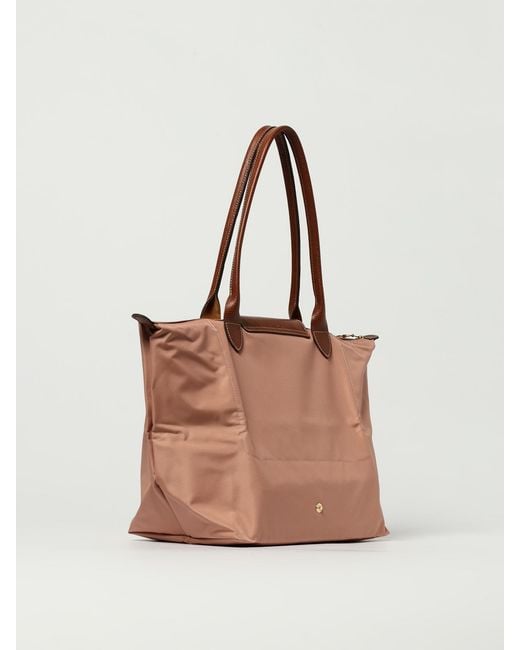 Longchamp Natural Le Pliage Original L Recycled Nylon And Leather Bag
