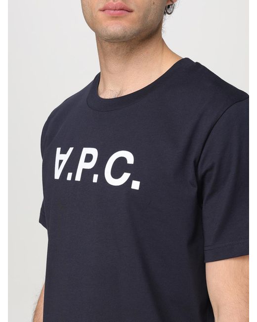 A.P.C. Blue T-Shirt for men