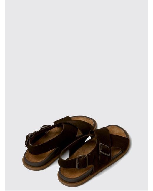 Camper Brown Lluc Suede Sandal for men