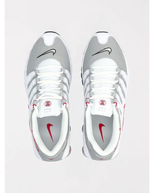Nike White Shox Nz Leather And Mesh Sneakers for men