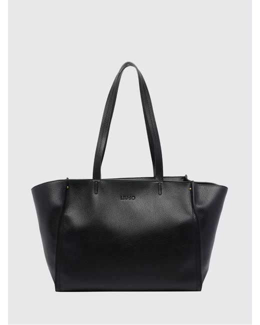 Liu Jo Black Cloud Grained Faux Leather Bag