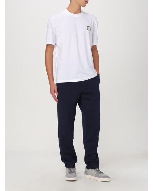 Brunello Cucinelli Blue Sweatpants for men