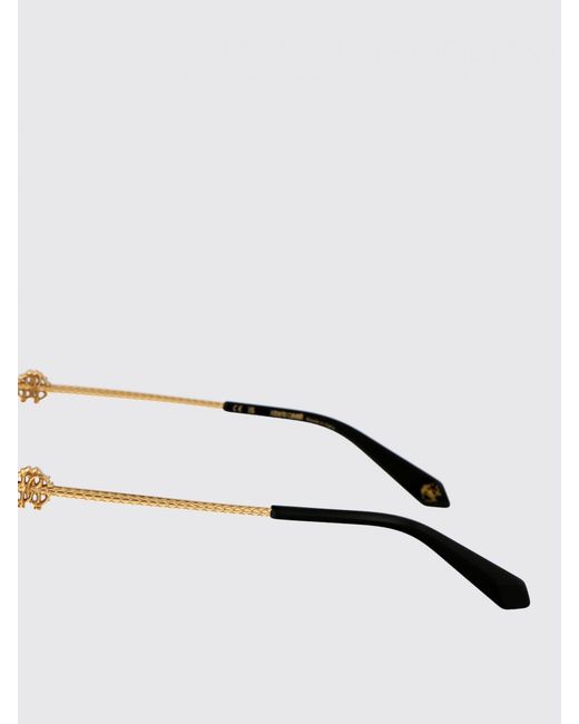Roberto Cavalli Metallic Square Sunglasses Metal Frame