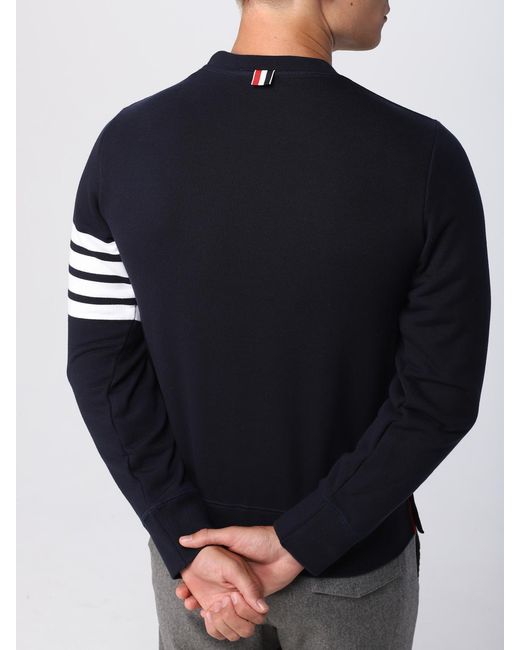Thom Browne Blue Cotton Sweatshirt for men