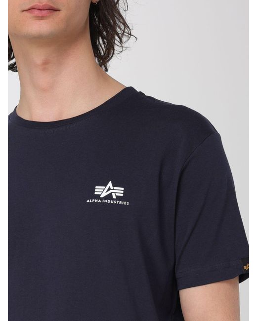 Camiseta Alpha Industries de hombre de color Blue