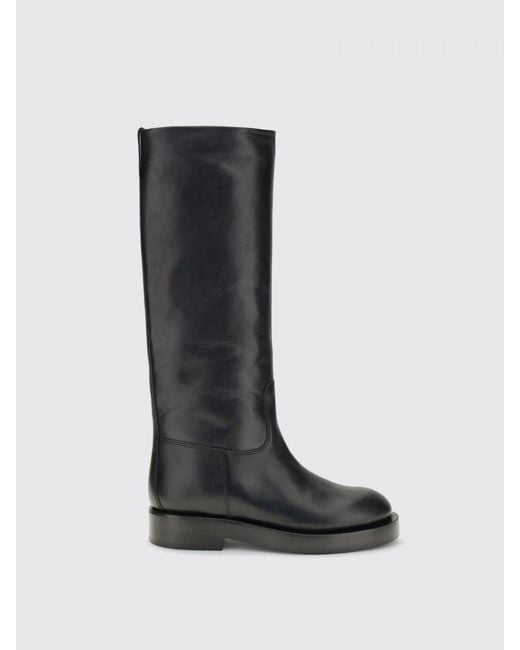Paris Texas Black Flat Ankle Boots
