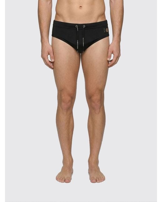 Dolce & Gabbana Black Dolce &Amp Gabbana Slip Swimsuit for men