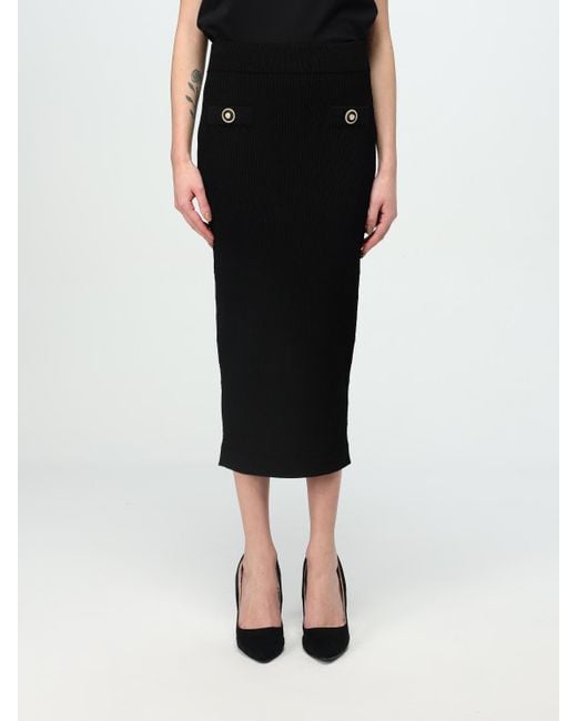 Balmain Black Skirt