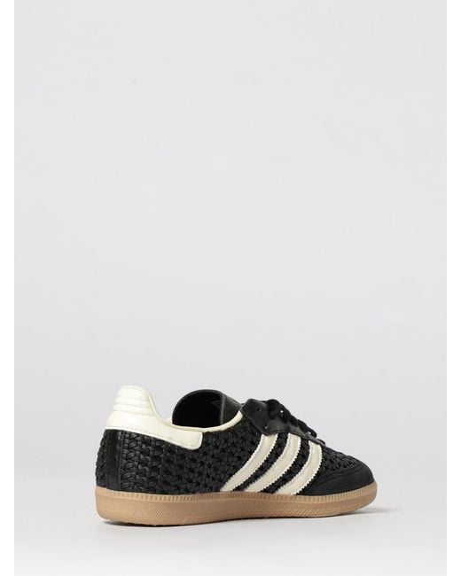 Adidas Originals Black Samba Og Crochet Leather Sneakers
