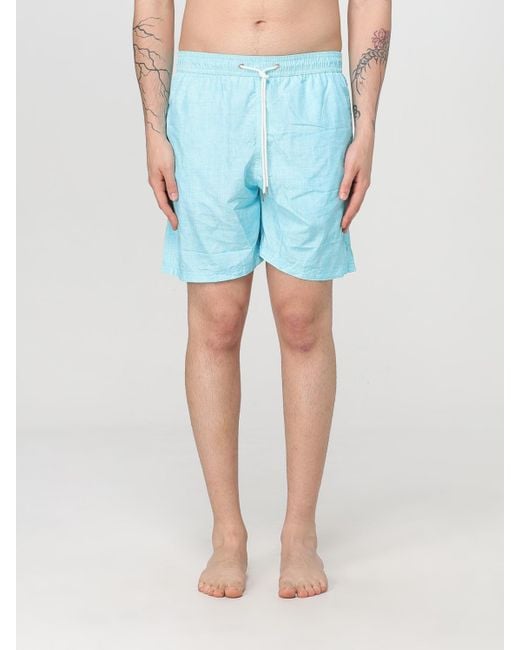 Paul & Shark Blue Swim Trunks Drawstring Waist for men