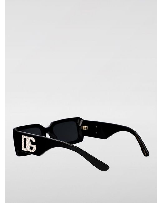 Dolce & Gabbana Black Dolce &Amp Gabbana 0Dg4447B Acetate Sunglasses With Rhinestones
