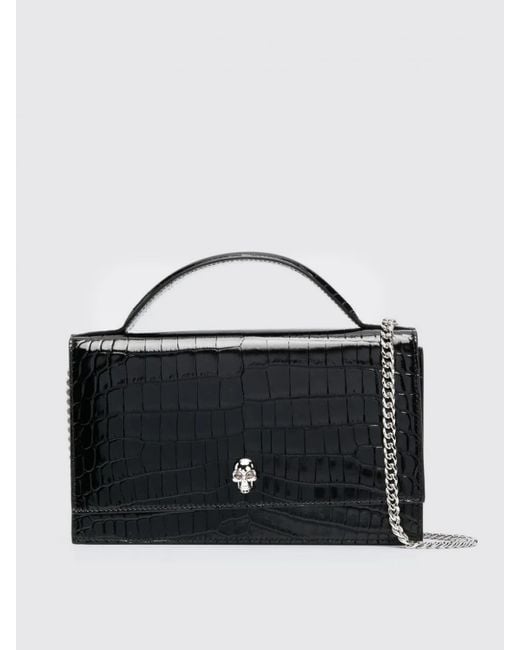 Alexander McQueen Black Schultertasche Damen