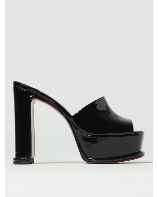 Sandalias Bombina De Piel Con Tachuelas en Negro - Christian Louboutin