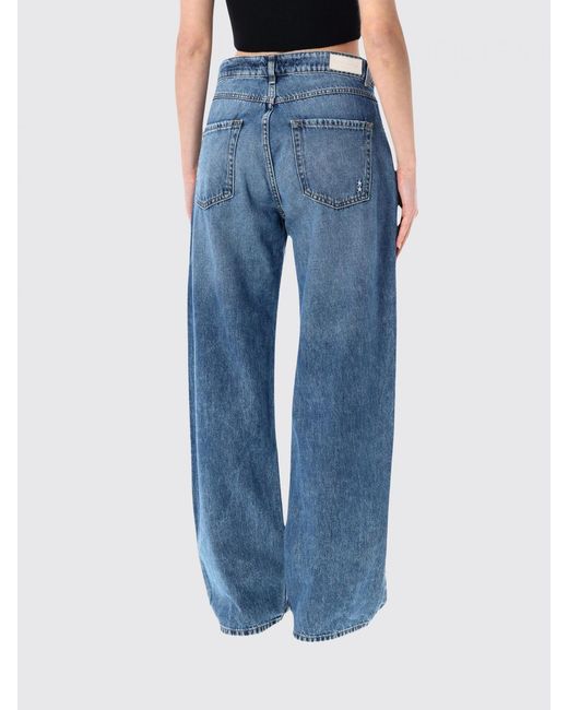 ICON DENIM Blue Bea Mid-Rise Wide-Leg Jeans