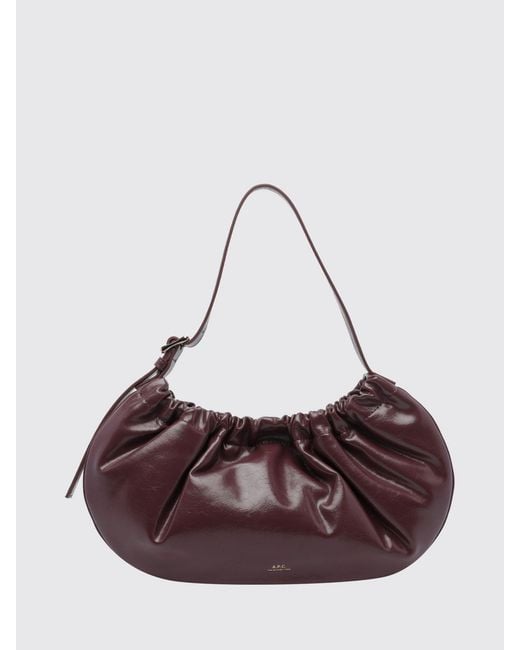 A.P.C. Purple Shoulder Bag