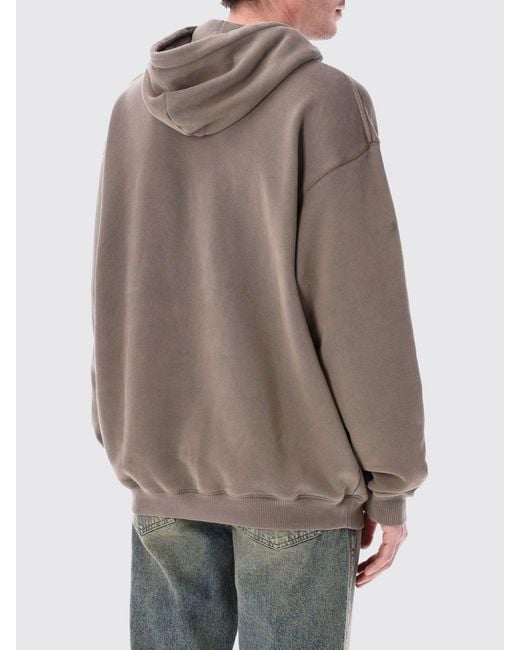 Represent Brown Cotton Hoodie for men