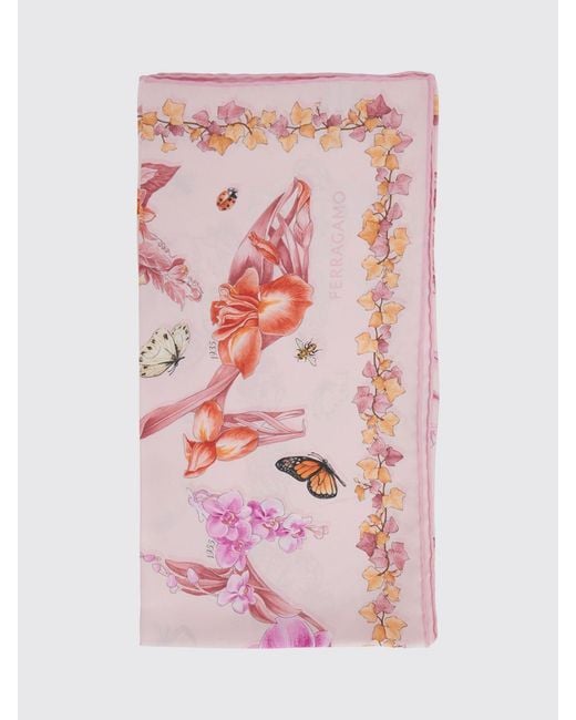 Ferragamo Pink Scarf