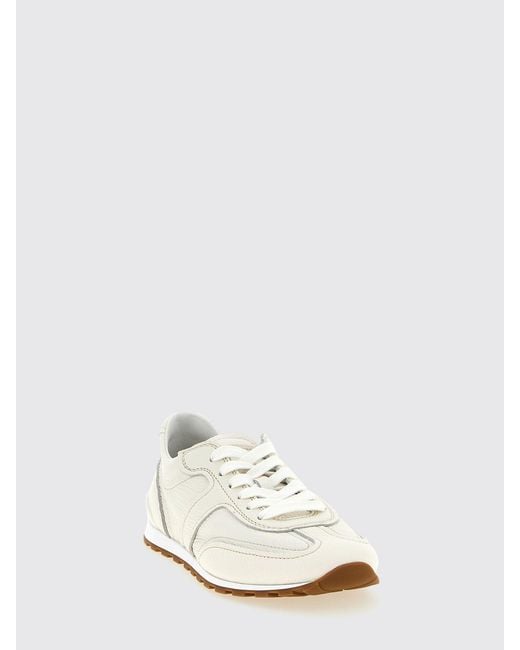 Brunello Cucinelli White Leather Sneakers