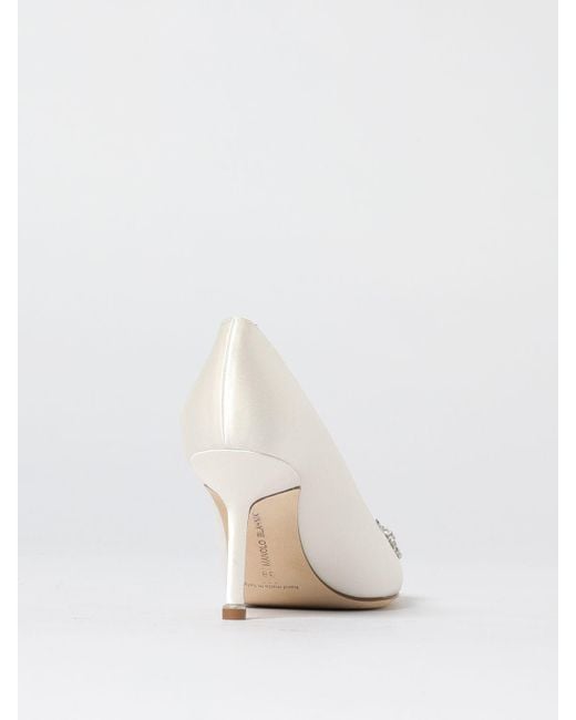 Manolo Blahnik White Shoes