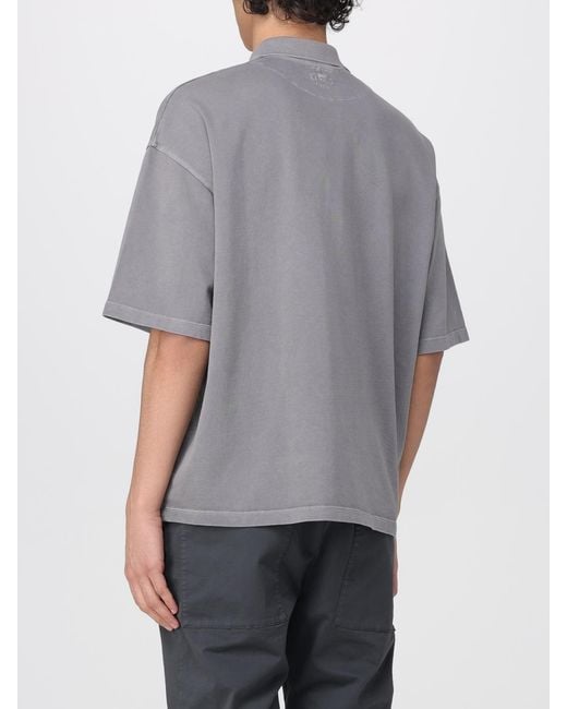 Barena Gray Cotton Polo Shirt for men