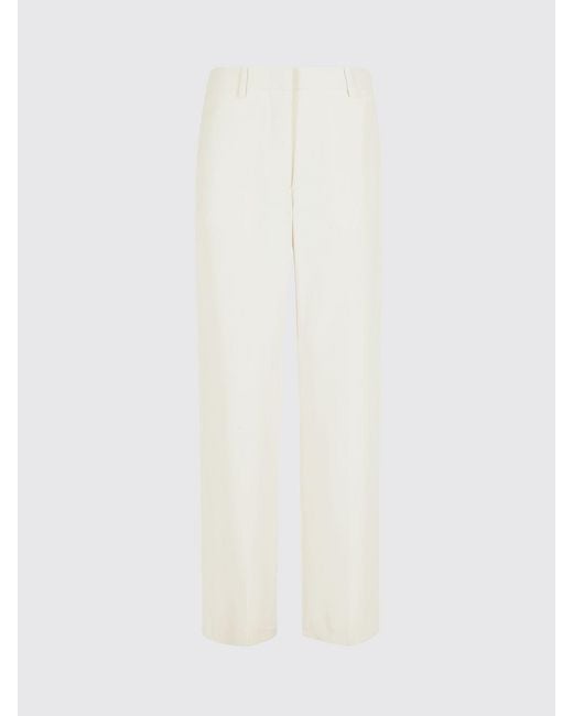 Isabel Marant Natural Classic Silk Blend Trousers