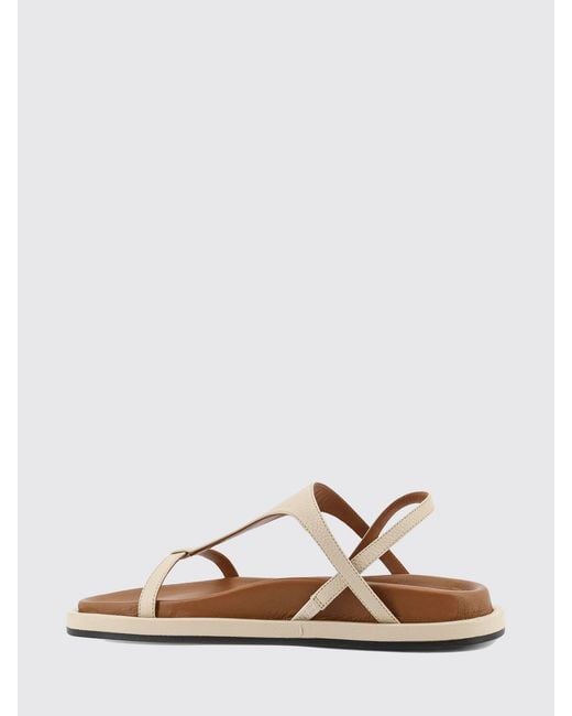 Atp Atelier White Ultimo Leather Sandals
