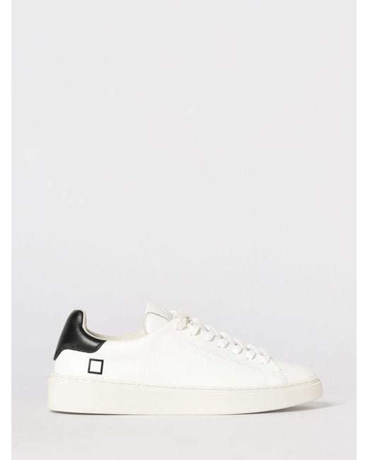 Date White Leather Levante Sneakers for men