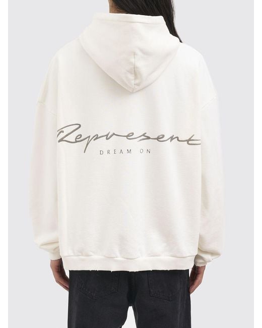 Represent Natural Printed Cotton Hoodie for men