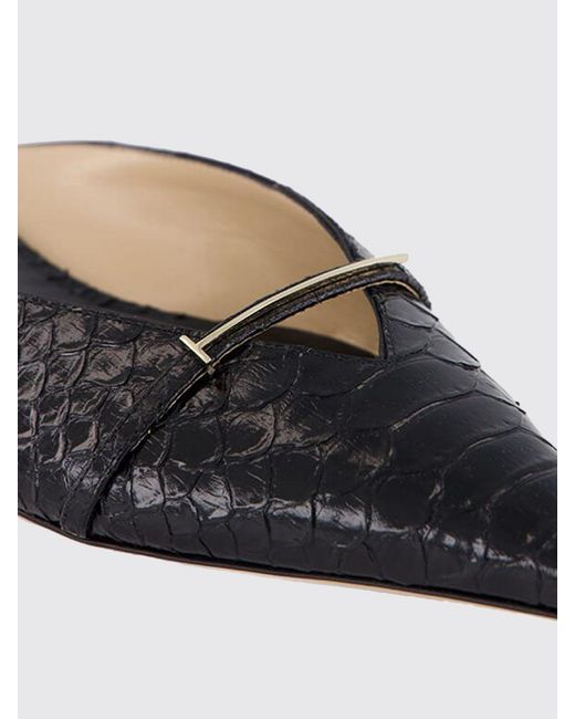 Tom Ford White Python Print Leather Mules