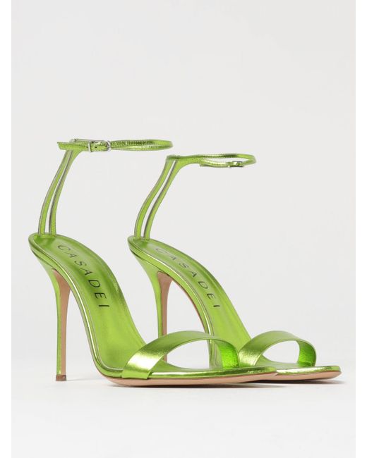 Casadei Green Heeled Sandals
