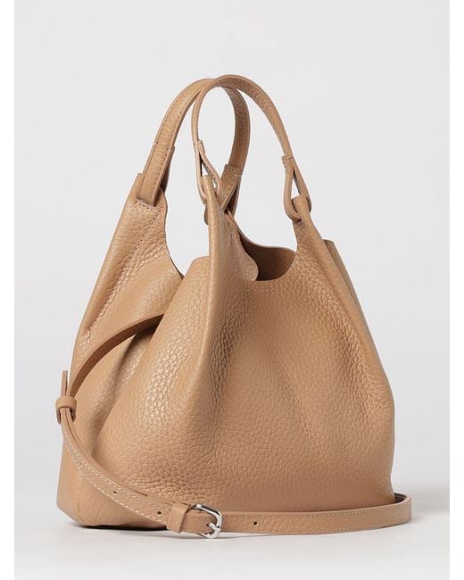 Gianni Chiarini Natural Dua Hammered Leather Bag