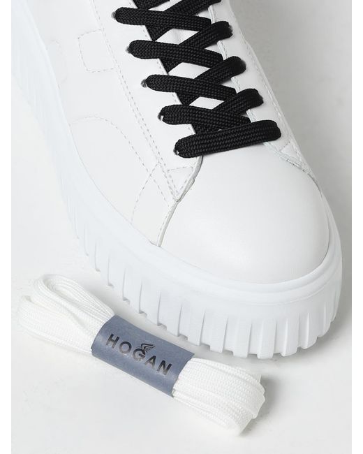 Hogan White Nappa Leather Sneakers